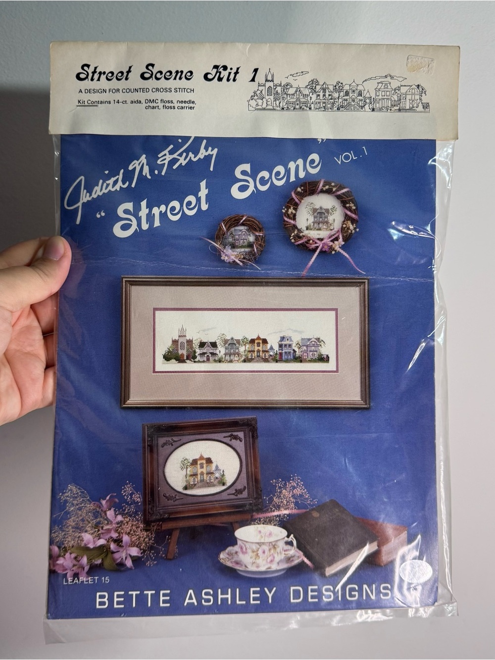 Bette Ashley Designs Street Scene Kit Counted Cross Stitch Kit Complete Vintage